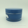 Recipientes de 30 ml com panela creme de parede dupla de acrílico Beautiful com cor azul